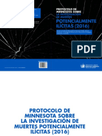 Protocolo de Minnesota Sobre La Investigación de Muertes Potencialmente Ilícitas