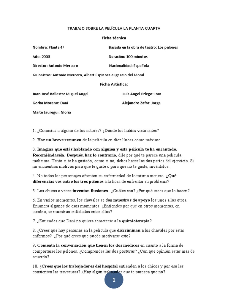 La Cuarta Planta Pdf