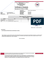 Certificate of Analysis: Nomination ID: PACOL-21-00064