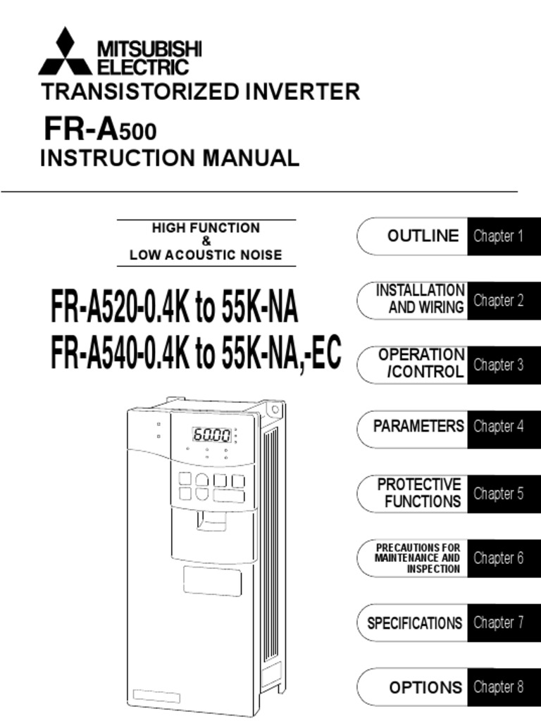 Guide to Operating Mitsubishi Transistorized Inverters An Instruction