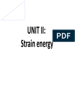 Unit Ii: Strain Energy Strain Energy