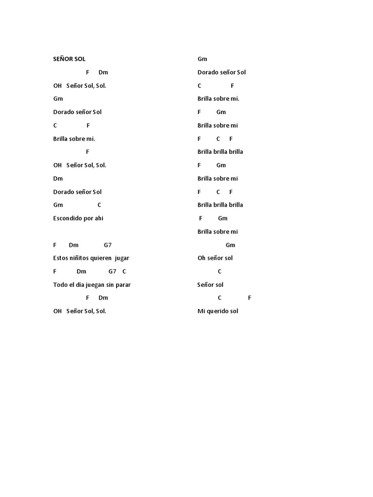 Letra de la Canción 