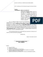 Modificación de Derecho Minero por bajas leyes y acceso agreste