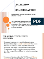 Socialization and Social Interaction Power Point Presentation