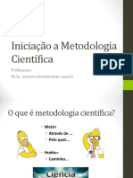 Iniciação A Metodologia Científica