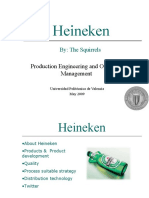 Heineken: Production Engineering and Operation Management
