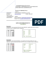 Lista Exercicios 1 - Gabarito