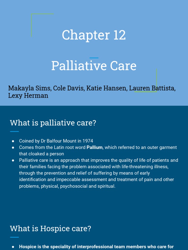 Overview of Palliative Care Principles | PDF | Palliative Care | Hospice