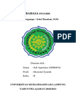 BAHASA INGGRIS: Dosen pengampu : Zohri Hamdani, M.Pd