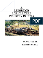 AGRICULTURE INDUSTRY REPORT: INDIA'S AGRICULTURAL SECTOR