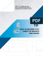 Self-Clinching Ty-D® Cable Tie-Mounts and Hooks