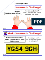 Maths Homework Challenge!: Who Has The Biggest Hands in Your Family?