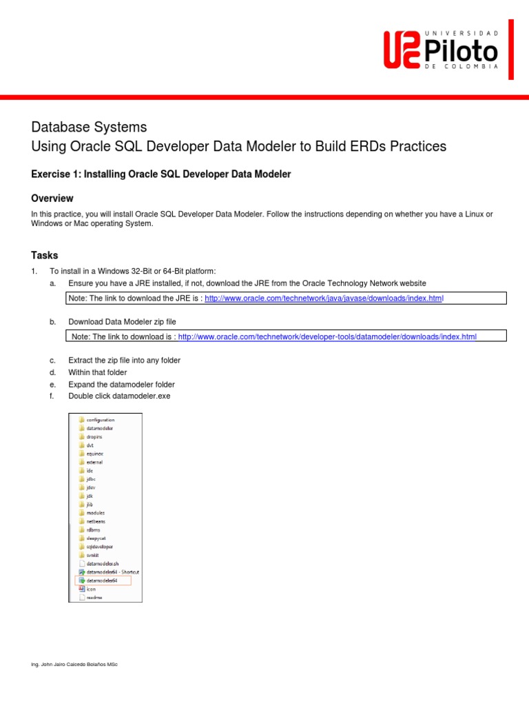 Installing Oracle SQL Developer Data Modeler | PDF | Java Virtual ...