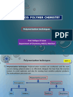 Chem3020: Polymer Chemistry: Polymerization Techniques