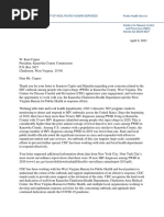 CDC Letter On HIV Outbreak