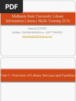 Midlands State University Library Information Literacy Skills Training (ILS)