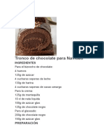 Tronco de Chocolate para Navidad