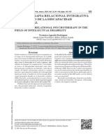 La Psicoterapia Relacional Integrativa en El Campo de La Discapacidad Intelectual