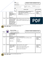 Department of Education: Weekly Home Learning Plan