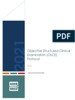 Objective Structured Clinical Examination (OSCE) Protocol: March