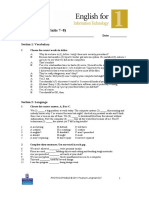 Progress Test 4 (Units 7-8) : Name: - Date: - Section 1: Vocabulary