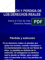 Extincin y Perdida de Los Derechos Reales Ana Cristina