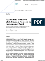 Agricultura científica globalizada e fronteira agrícola moderna no Brasil