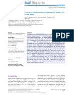 Effect of Leg Immersion in Mild Warm Carbonated Water On Skin and Muscle Blood Flow