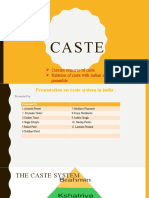 Current Scenarion of Caste in India