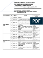 Jadwal Kegiatan IHT Powerpoint