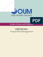 EBPM3303 Project Risk MGT