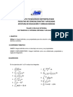 Taller 3 Integral Definida