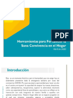 HERRAMIENTAS PARA FORTALECER LA SANA CONVIVENCIA EN EL HOGAR