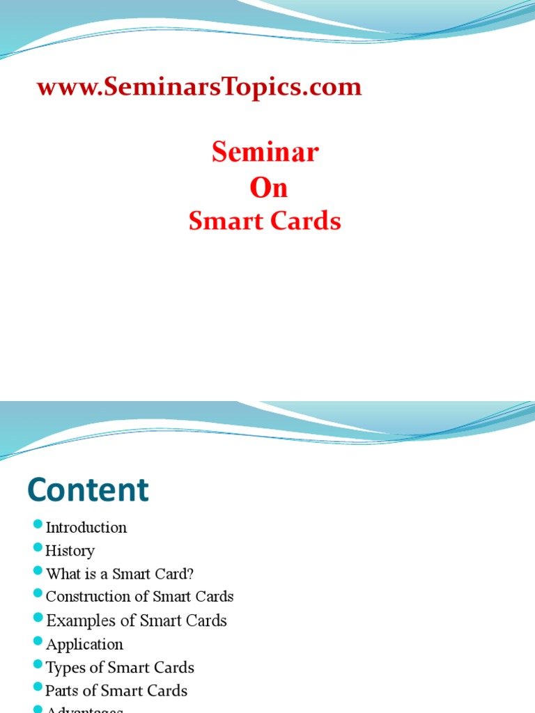 Overview of Smart Card Types and Uses | PDF | Smart Card | Computer Science