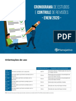 Cronograma de estudos - PDF - ENEM 2021 - Planejativo