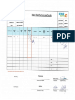 Order Sheet For Concrete Supply - ET5-038