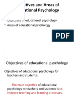Educational Psychology: Objectives and Areas of