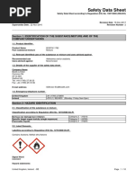 TH-18 E, S1018 E Safety Data Sheet | PDF | Dangerous Goods | Toxicity