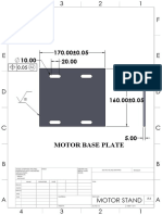 Motor Base Plate