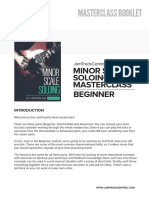 Masterclass Booklet: Minor Scale Soloing Masterclass Beginner