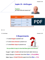 Experiments Show Oxygen in Air