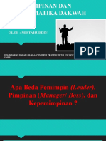 Kepemimpinan Dan Problematika Dakwah