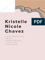 Kristelle Nicole Chavez: Public Relations Pro Writer Graphic Designer Layout Artist Photographer