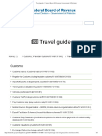 Travel Guide - Federal Board of Revenue Government of Pakistan