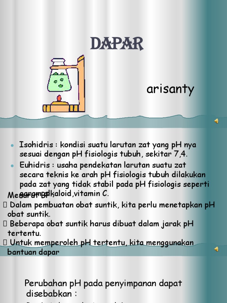 Fungsi dan Contoh Dapar dalam Obat | PDF | Sains & Matematika