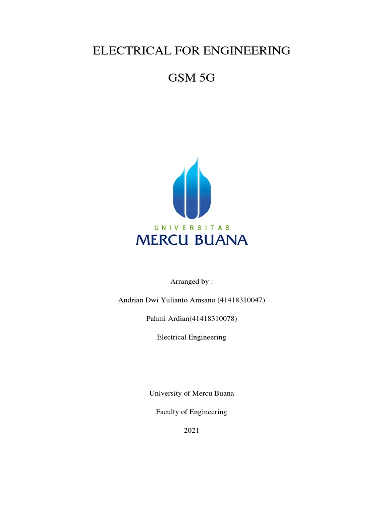 Electrical For Engineering | PDF | 4 G | Cellular Network