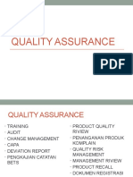 QUALITY ASSURANCE and PRODUCTION