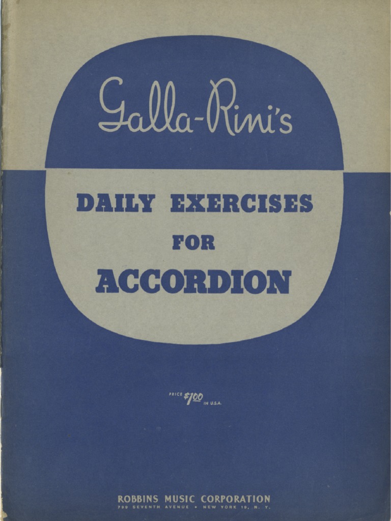 Daily Exercises For Accordion PDF
