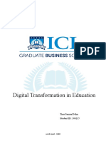 Digital Transformation in Education