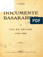 DOCUMENTE BASARABENE 1 Foi de Zestre (1734-1844)